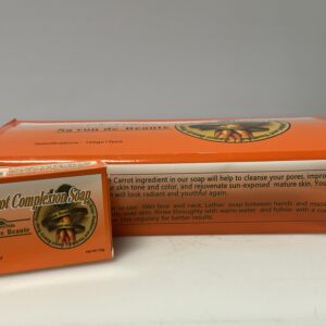 Carrot complexion soap beauty bar, 125 g (Pack of 6)