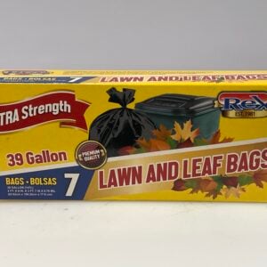 Rex Strong large trash & yard bags, 83.82 cm x 109.22 cm x 17.6 um (Pack of 7)