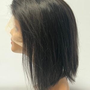 Black layered shoulder-length