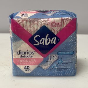Saba diarios delicates regular pantiliners, 40 liners