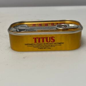 Titus Sardines in soybean oil and chili pepper, 125 g