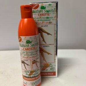 Nature secrète à carotte, lait éclaircissant et hydratant, 350 ml