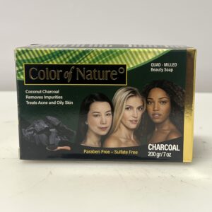 Color of culture coconut charcoal soap, 7 oz