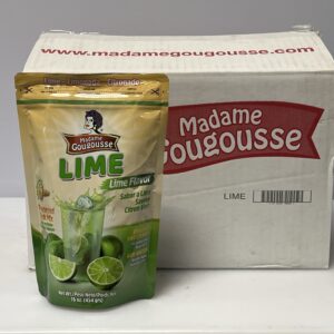 Madame Gougousse lime flavor powered drink mix, 454 g (Pack of 12)
