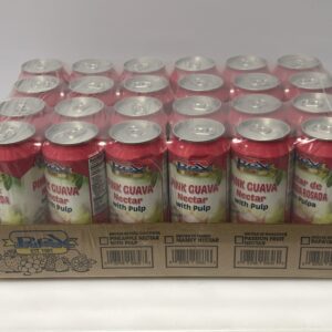 Rex pink guava nectar with pulp, 490 ml (Pack of 24)