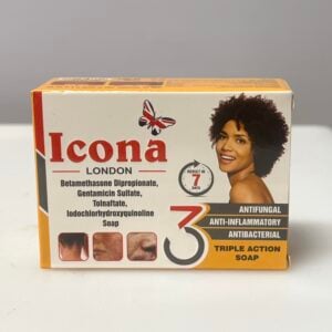 Icona triple action soap - anti fungal, anti-inflammatory and antibacterial, 75 g