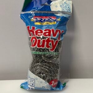 Rex heavy duty scourer stainless steel (Pack of  2)