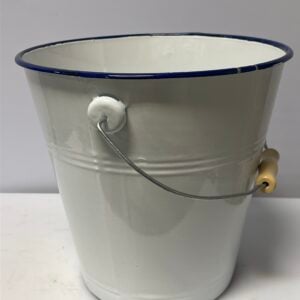 Enamel bucket, 30 cm
