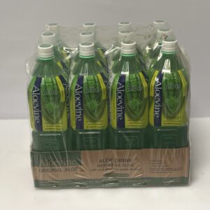 Alovine Aloe Flavored Refreshing Drink, 1.5 L (Pack of 12)