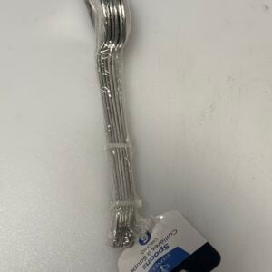 6-piece set of stainless steel soup spoons