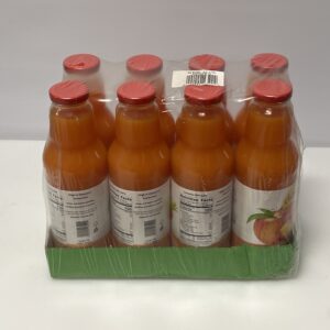 Dafruta Peach and Carrot Juice, 750 ml (Pack of 8)