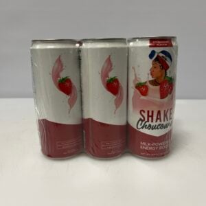 Shake Choucoune, strawberry flavor milk-powered energy boost drink (pack of 6)