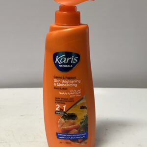 Karis Naturals carrot & papaya skin brightening & moisturizing body lotion, 400 ml