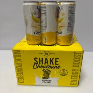 Shake Choucoune, banana flavor milk-powered energy boost drink (pack of 12)