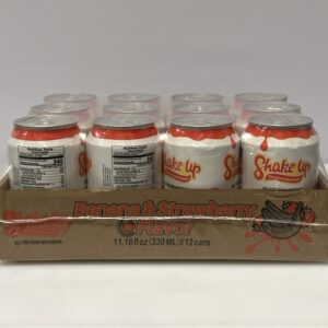 Shake up Banana and strawberry flavor, 330 ml (Pack of 12)