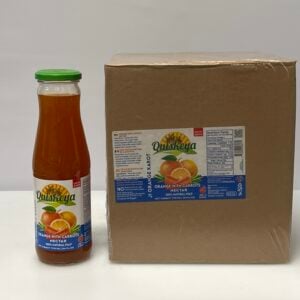 Quiskeya Orange with carrot nectar juice, 710 ml (Pack of 9)