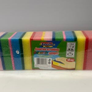 Assorted scrubbing colors sponges (Pack of 10)
