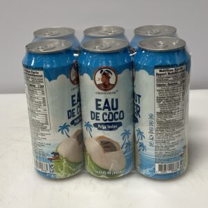 Choucoune coconut water with pulpe, 490 ml (Pack of 6)