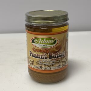 Adum food creamy peanut butter, 454 g