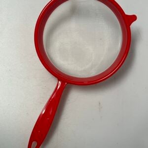 Rèd plastic mesh strainer