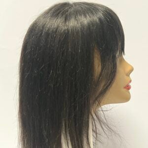 Black layered shoulder-length wig